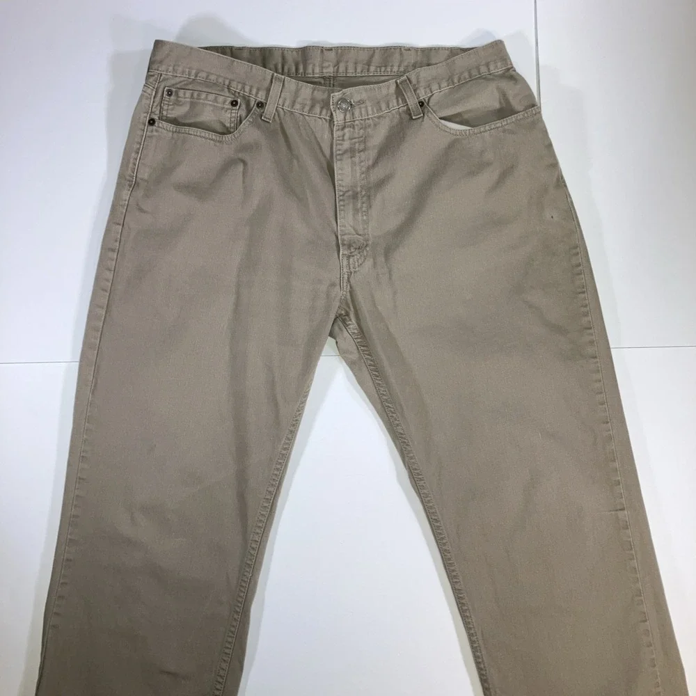 Levi's 559 Jeans Men's 40x32 Khaki Tan Relaxed Straight Leg 100% Cotton